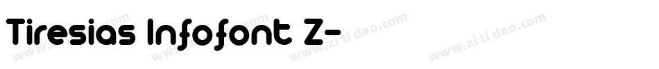 Tiresias Infofont Z字体转换